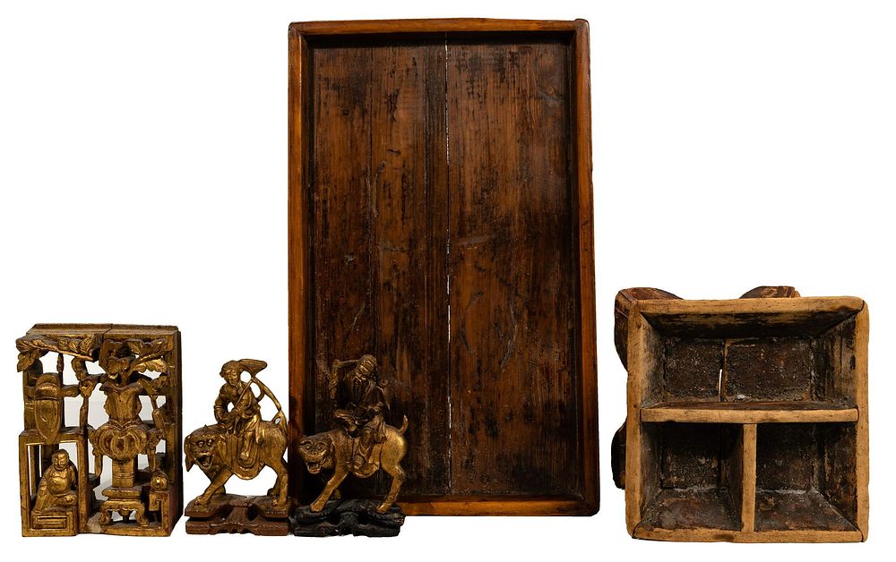 Lot 169: Asian Wood Object Assortment