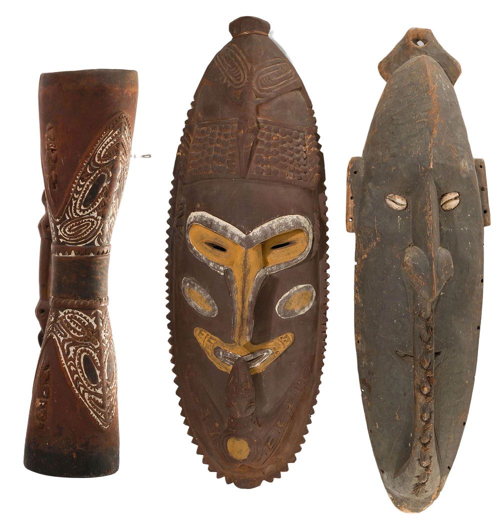 Lot 187: Ethnographic Wood Object Assortment