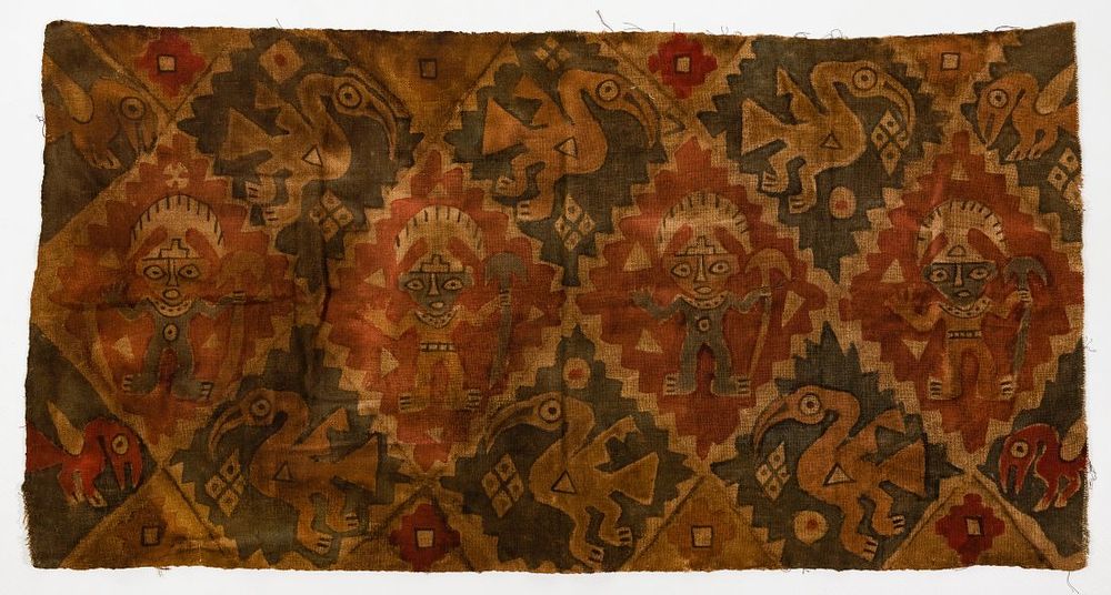 Lot 194: Pre-Columbian Style Chankay Painted Textile and