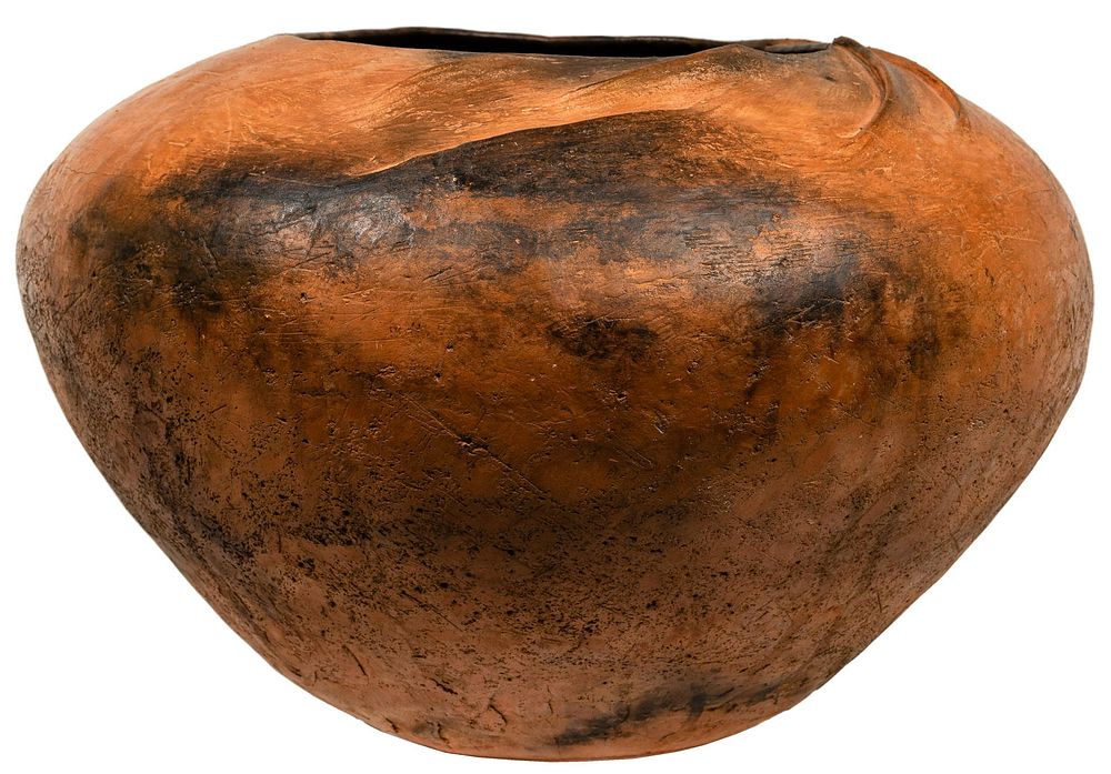 Lot 198: Primitive Style Terracotta Floor Pot