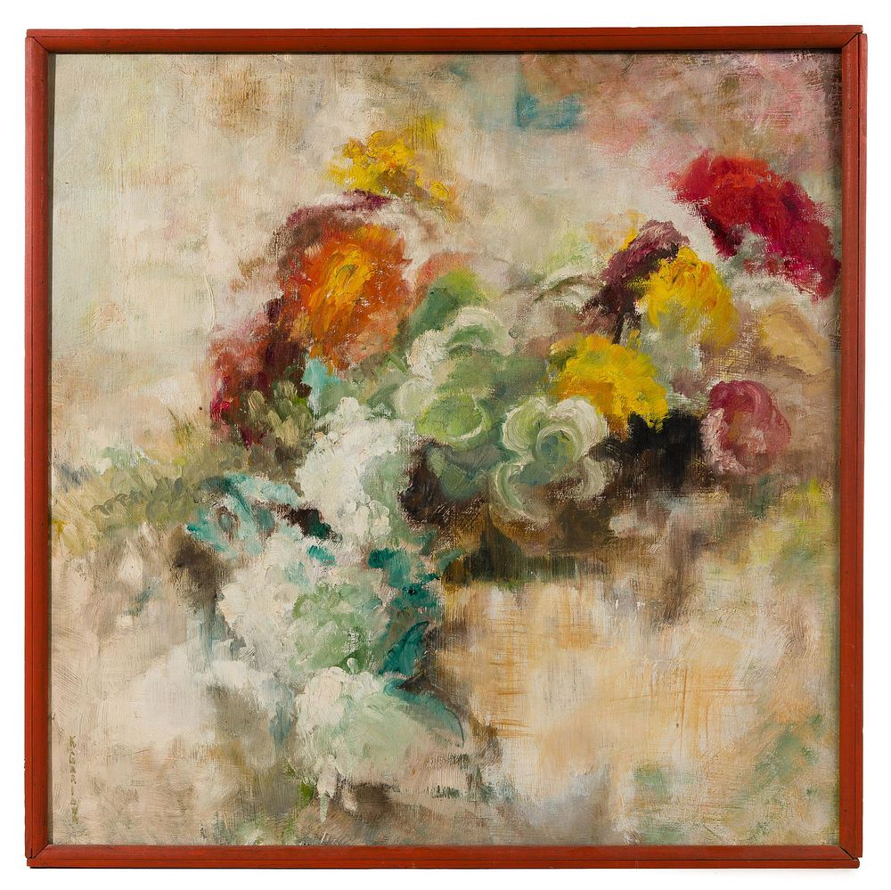 Lot 213: K. Garland (American, 20th Century) Oil on Masonite