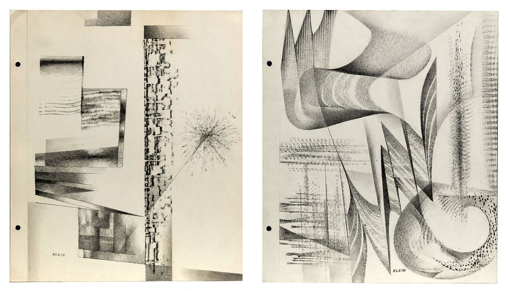 Lot 219: Medard Klein (American, 1905-2002) Graphite Sketches
