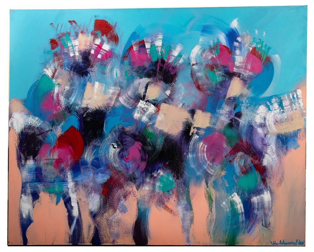 Lot 220: Pablo Antonio Milan (American, 1961-2017) Acrylic on