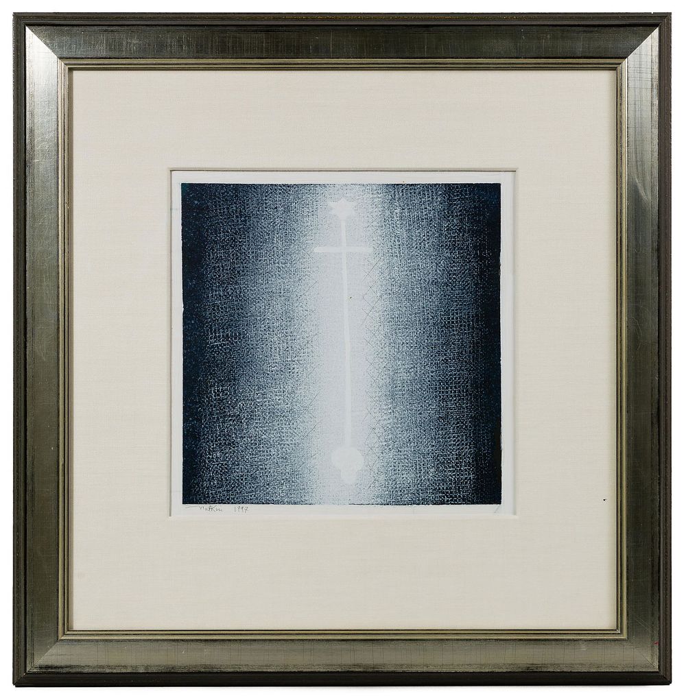Lot 221: Robert Natkin (American, 1930-2010) 'The Crucifixion'