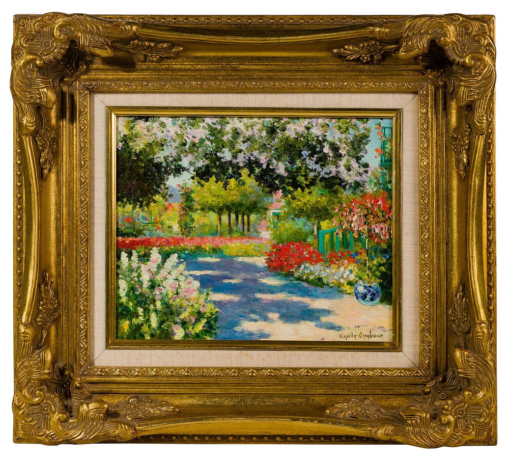 Lot 235: Claude Cambour (French, 1940-2012) 'Ombre Bleu Chez Cl.