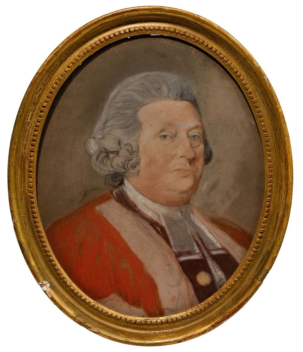 Lot 241: Lewis Vaslet (British, 1742-1808) 'Portrait of Johannis