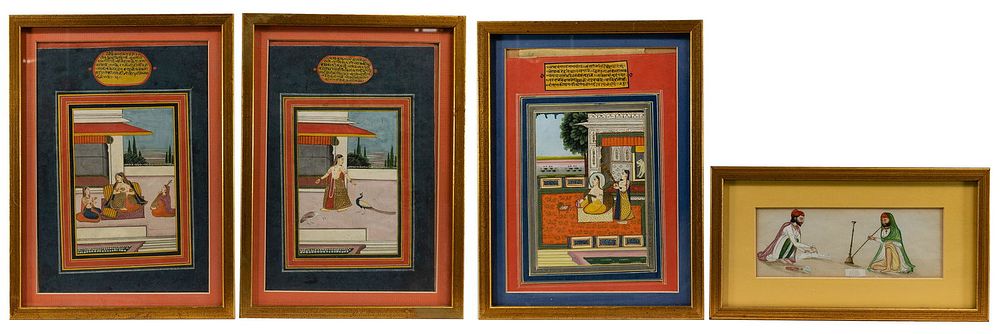 Lot 252: Indian Gouache on Paper Illustration Assortment