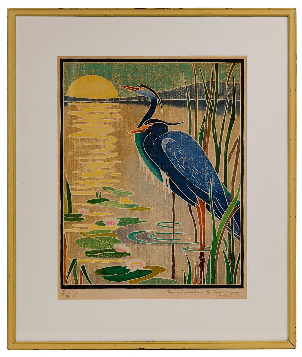 Lot 262: (After) Marie Perrault (American, 1872-1929) 'Evening'