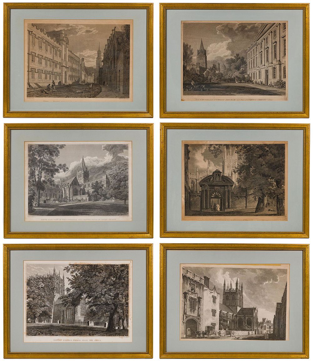 Lot 270: Oxford University Engraving Assortment