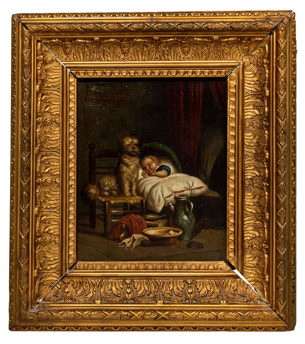 Lot 285: 'The Loyal Sentinel' Oil on Canvas