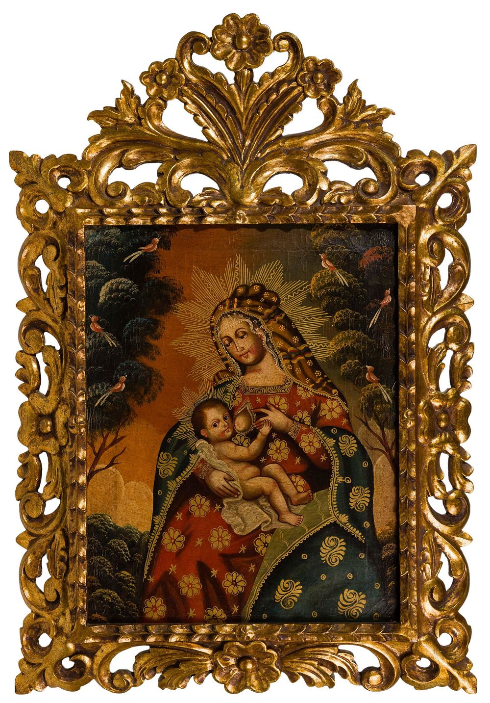 Lot 287: Cusco School Style Oil on Canvas