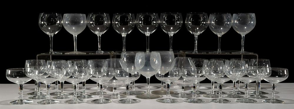 Lot 297: Baccarat 'Rabelais' Crystal Stemware