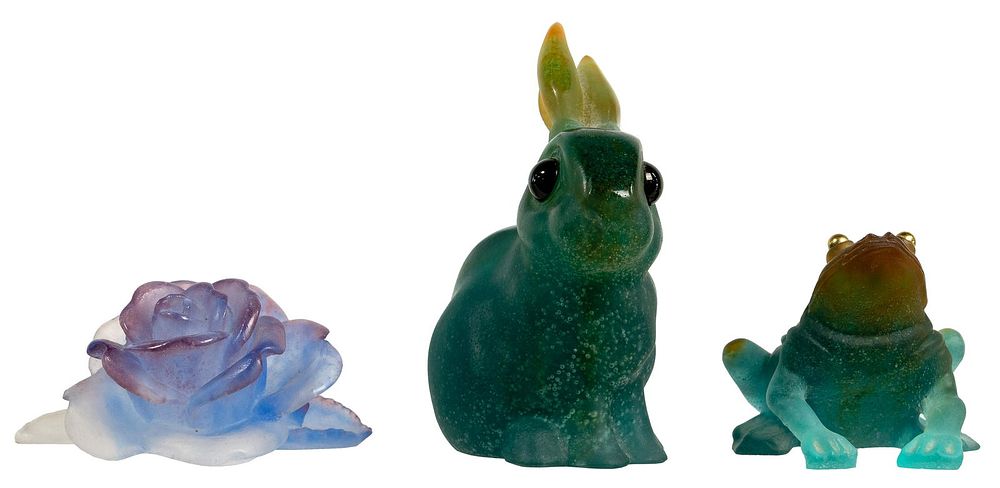 Lot 299: Daum Pate De Verre Figures