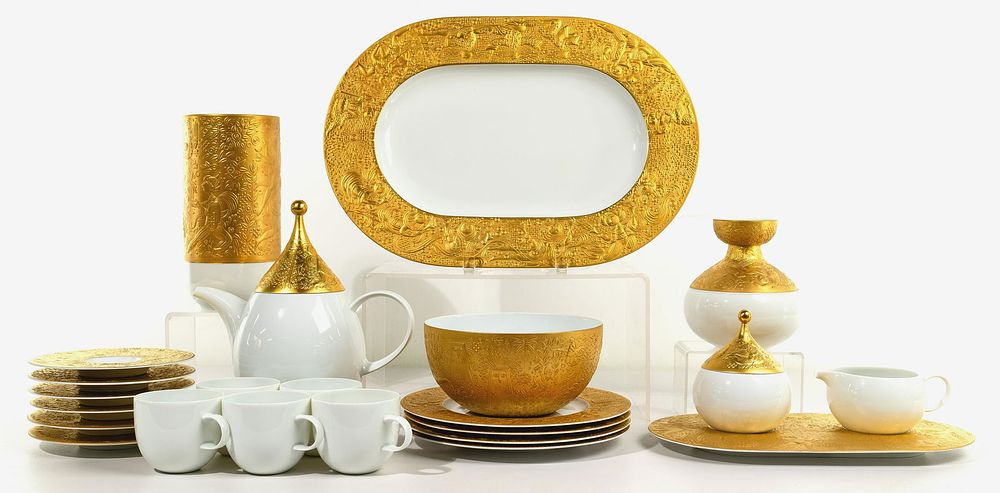 Lot 357: Bjorn Wiinblad for Rosenthal Porcelain Assortment