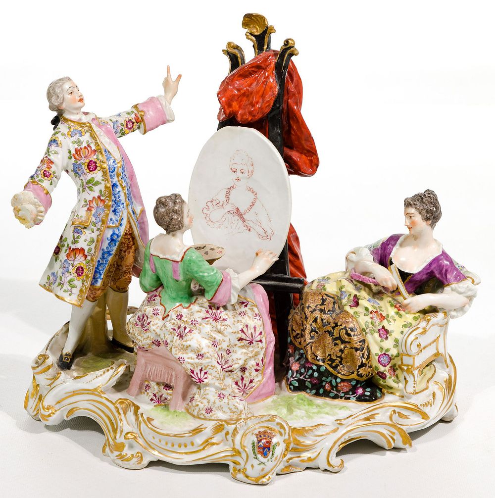 Lot 370: French Porcelain Figurine