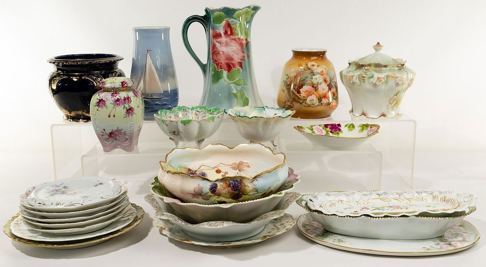 Lot 380: Hand Painted Porcelain Assortment