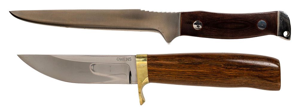 Lot 401: G. W. Stone and Owens Custom Knife Assortment