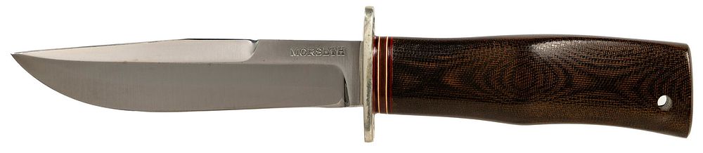 Lot 414: Morseth 'Hunter's Bowie' Custom Knife