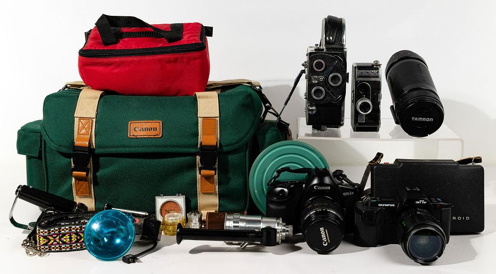 Lot 447: Camera and Accessory Assortment