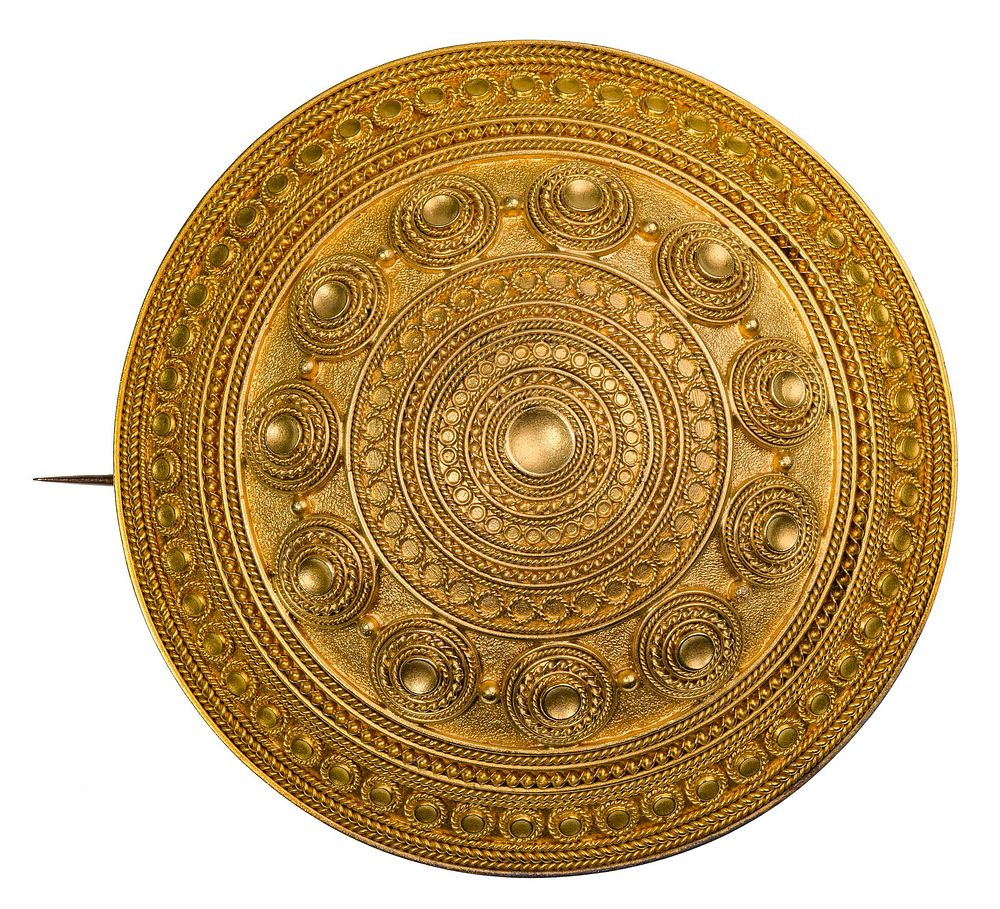 Lot 481: 21k Yellow Gold Brooch