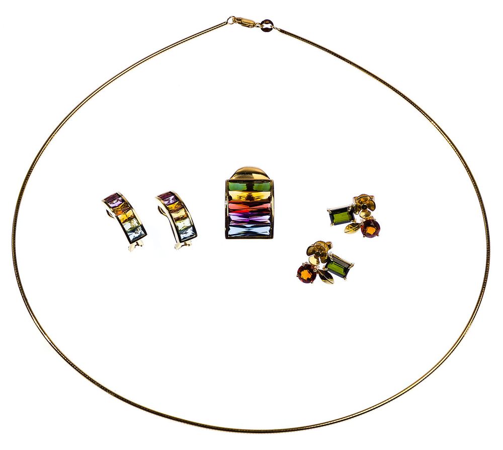 Lot 505: 18k Yellow Gold Jewelry Assortment
