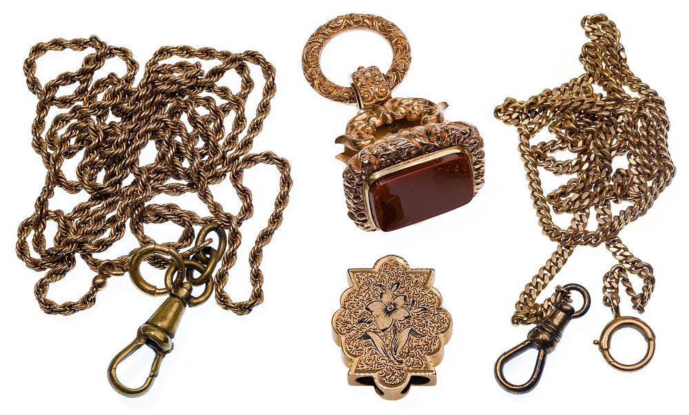 Lot 533: 14k Yellow Gold Jewelry Assortment