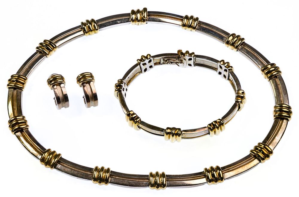 Lot 562: Tiffany & Co 18k Yellow Gold and Sterling Silver Atlas