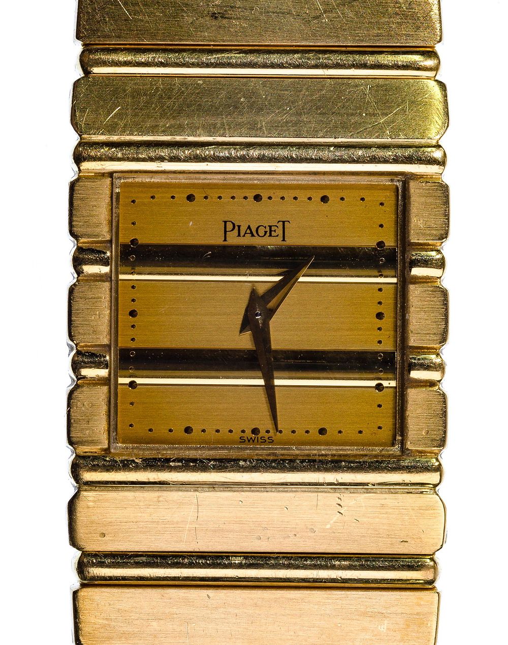 Lot 567: Piaget 18k Yellow Gold Case and Band Wristwatch