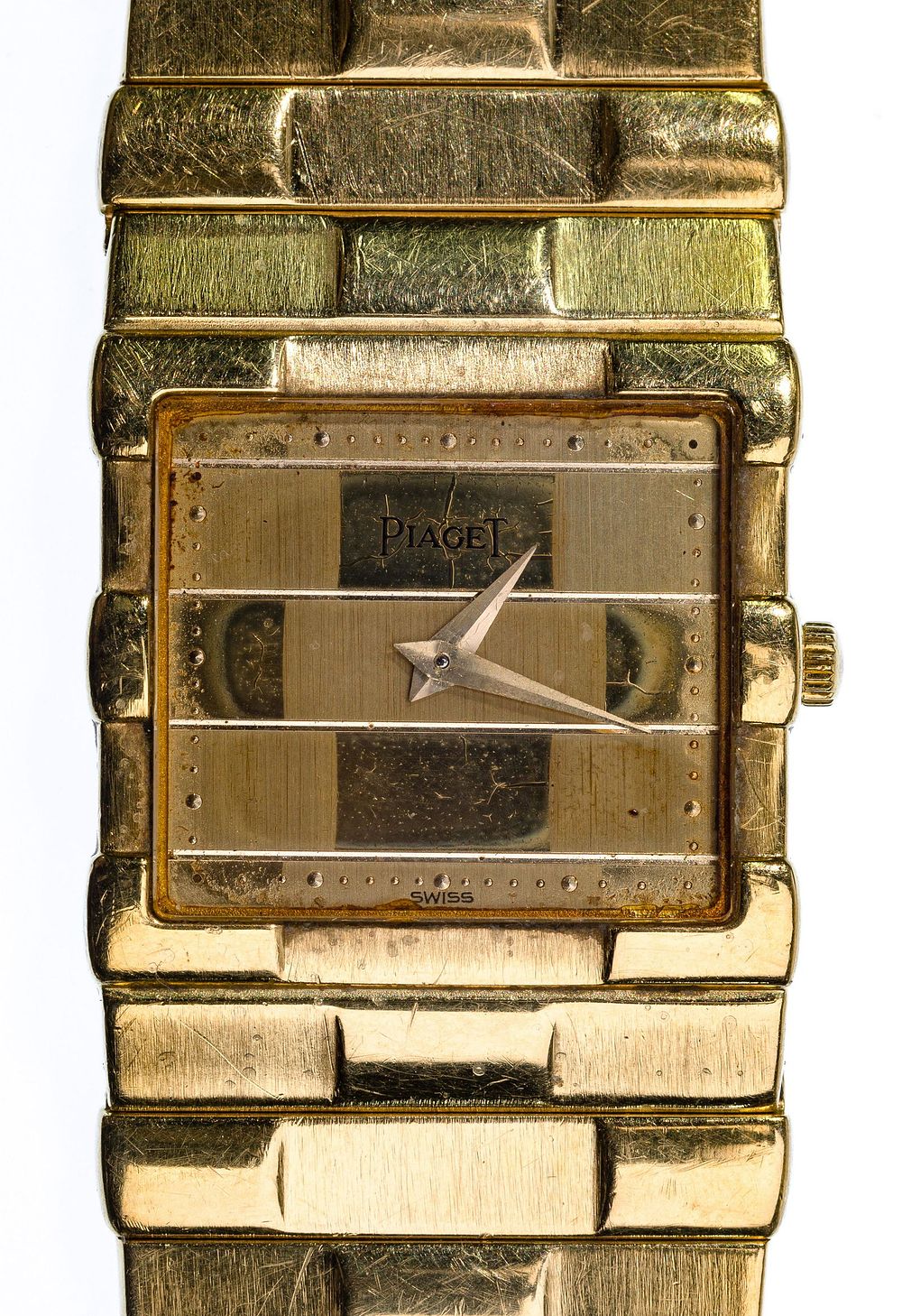Lot 568: Piaget 18k Yellow Gold Case and Band Wristwatch