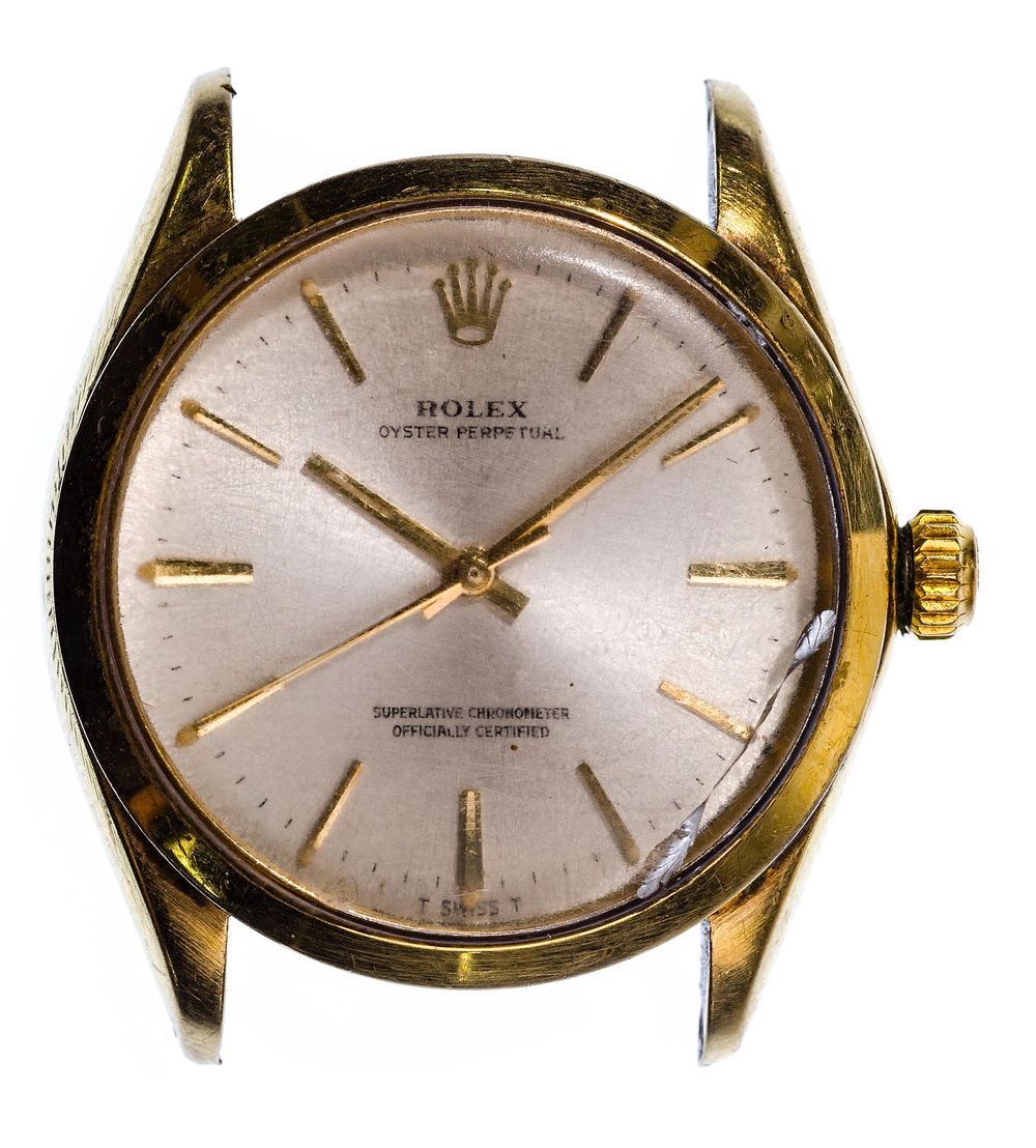 Lot 569: Rolex 14k Yellow Gold Case Oyster Perpetual Wristwatch