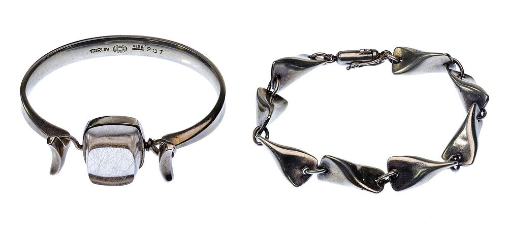 Lot 595: Georg Jensen Sterling Silver Bracelets