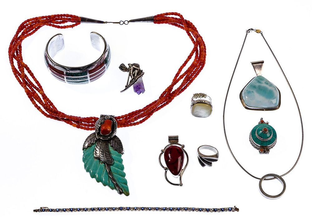 Lot 607: Silver Jewelry Assortment