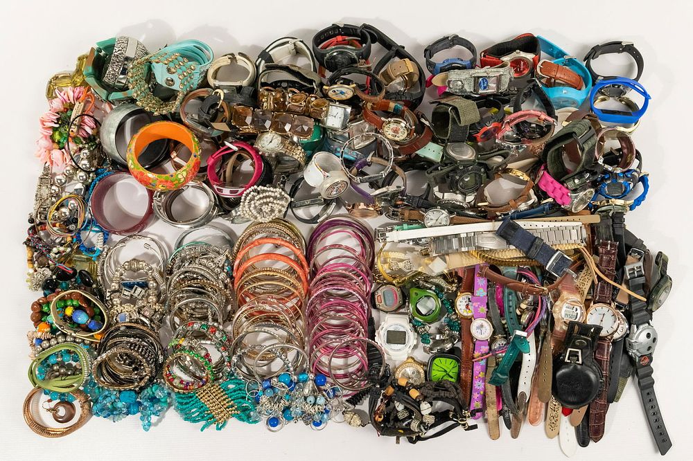 Lot 623: Costume Jewelry and Watch Assortment