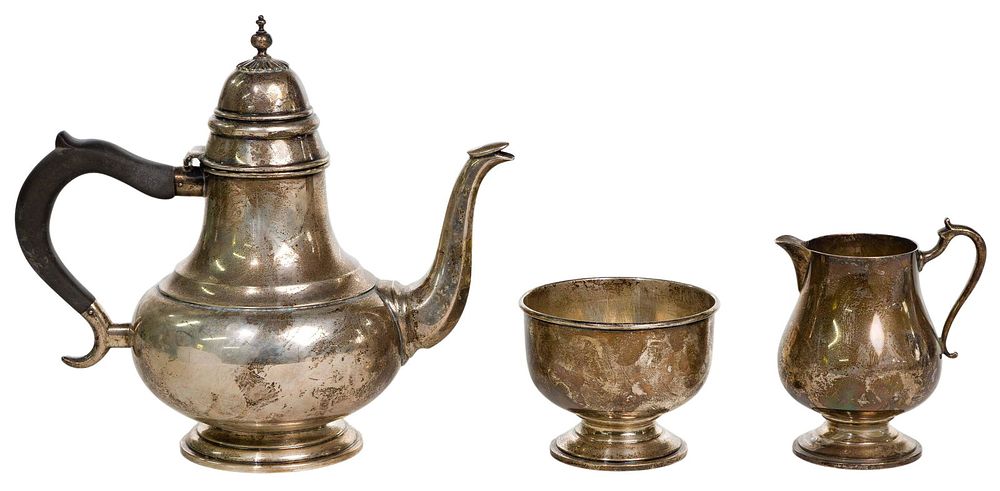 Lot 644: Sterling Silver Tea Service