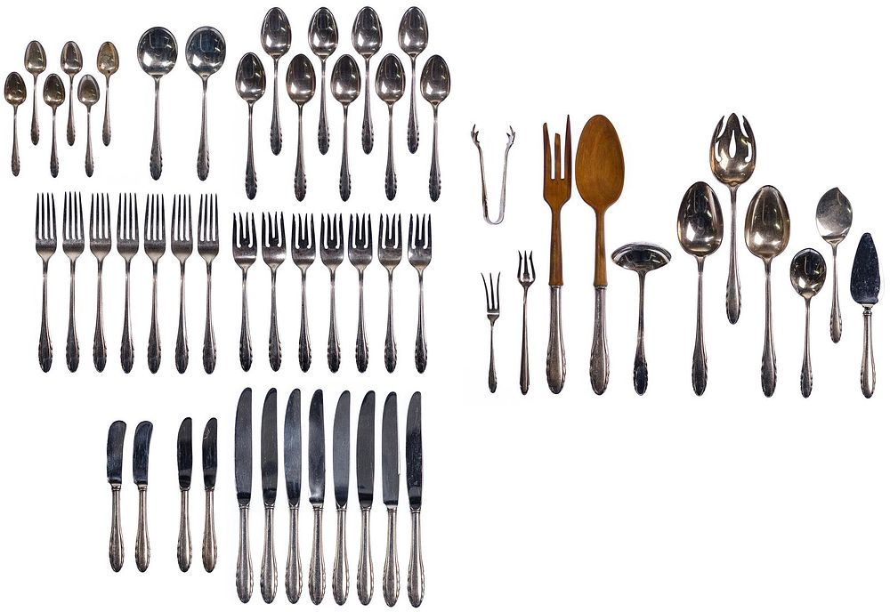Lot 652: Gorham 'Lyric' Sterling Silver Flatware