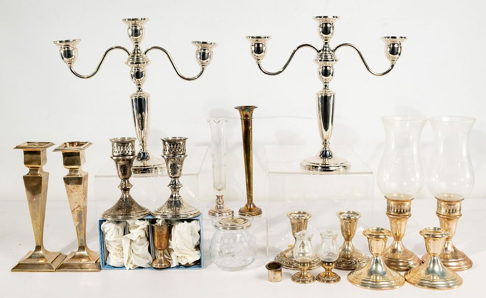 Lot 664: Sterling Silver Object Assortment