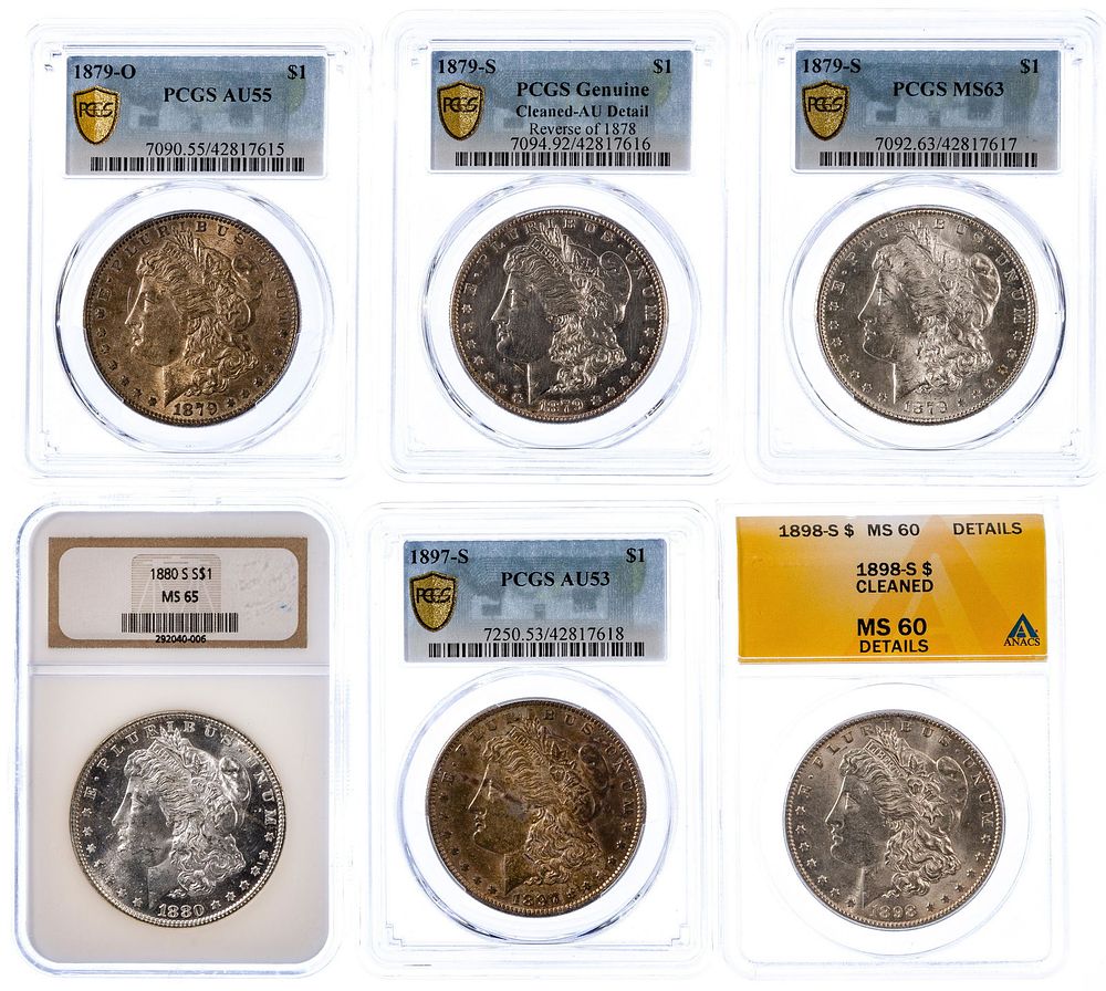 Lot 677: Morgan $1 Graded Assortment