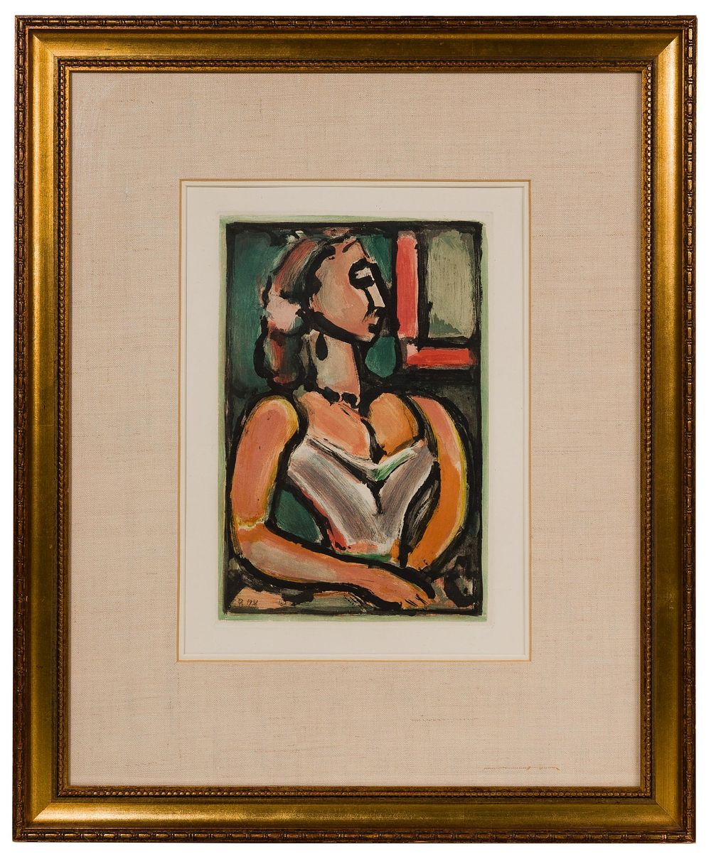 Lot 214: Georges Rouault (French, 1871-1958) 'Femme Fiere'