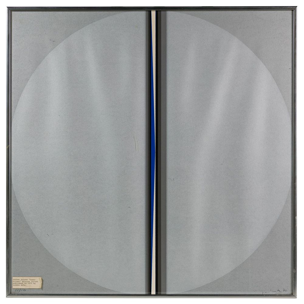 Lot 217: Lothar Quinte (German, 1923-2000) 'Lunar - Silver'