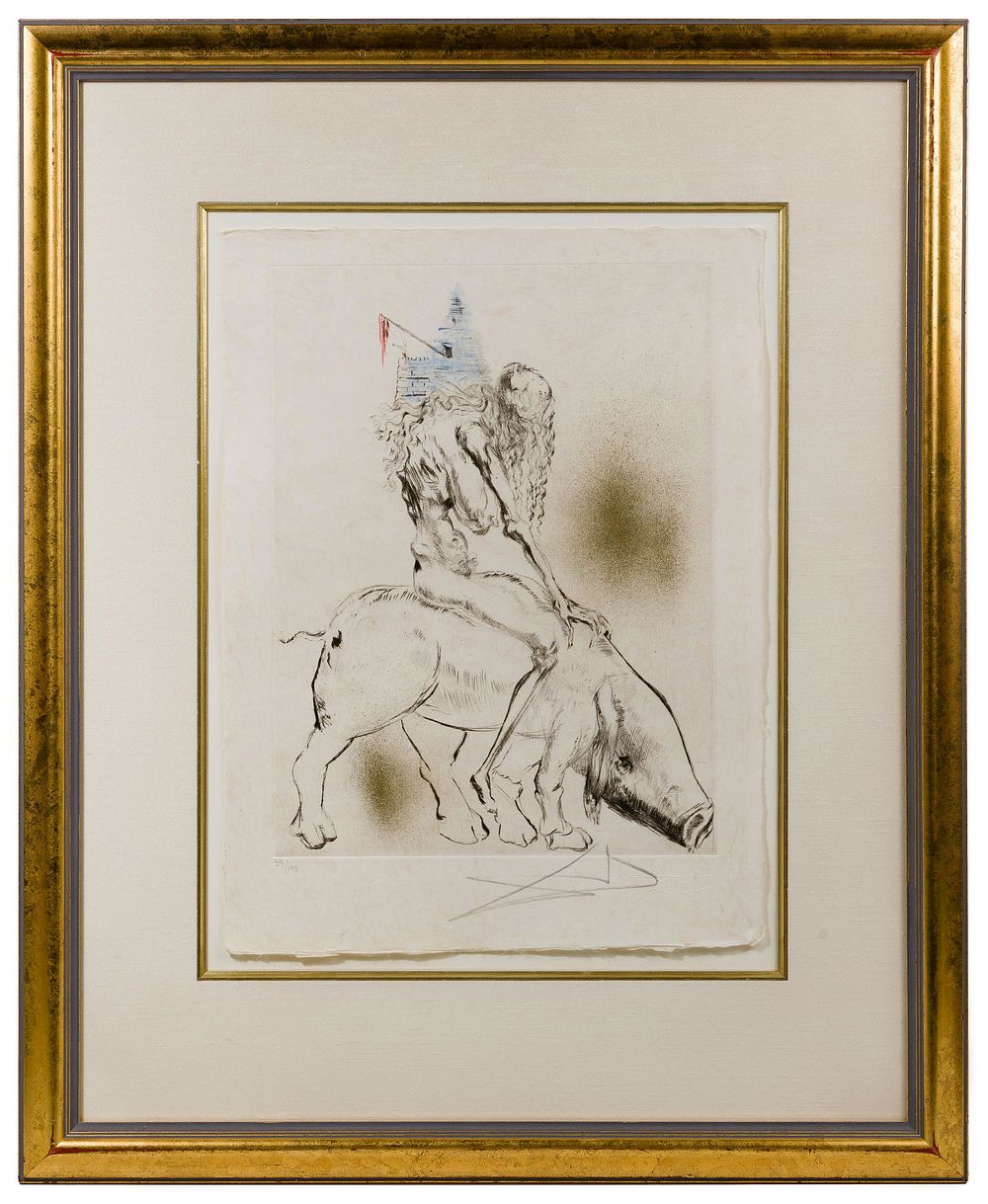 Lot 224: Salvador Dali (Spanish, 1904-1989) 'Baubo' Drypoint