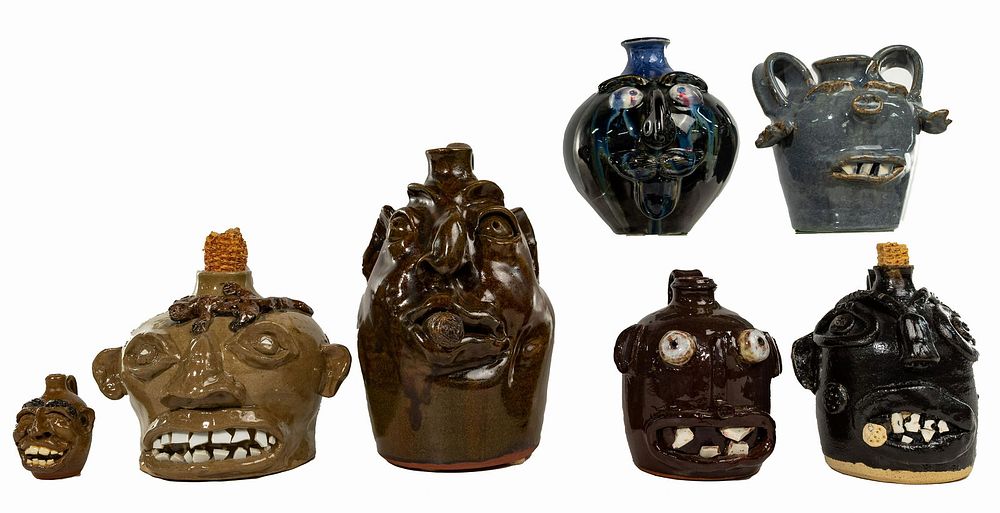 Lot 302: Face Jug Pottery Assortment