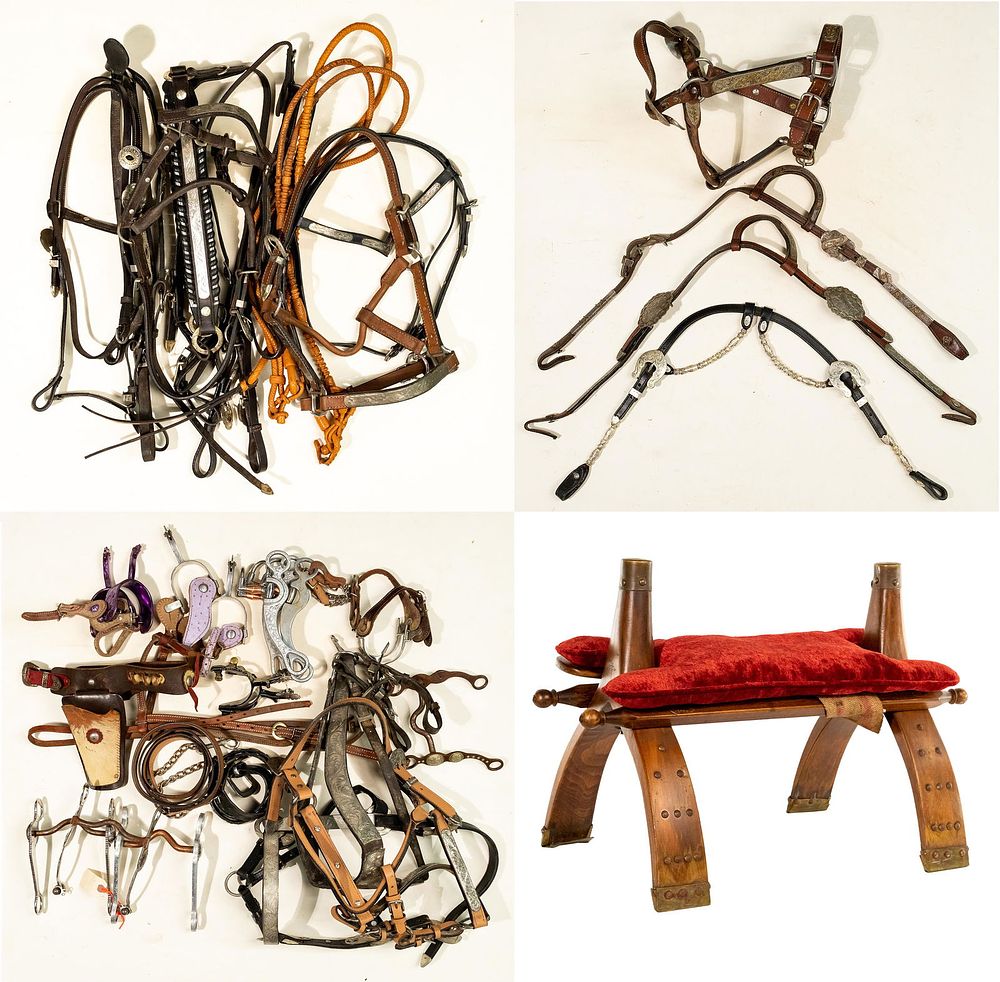 Lot 306: Western Equestrian Show Tack Assortment