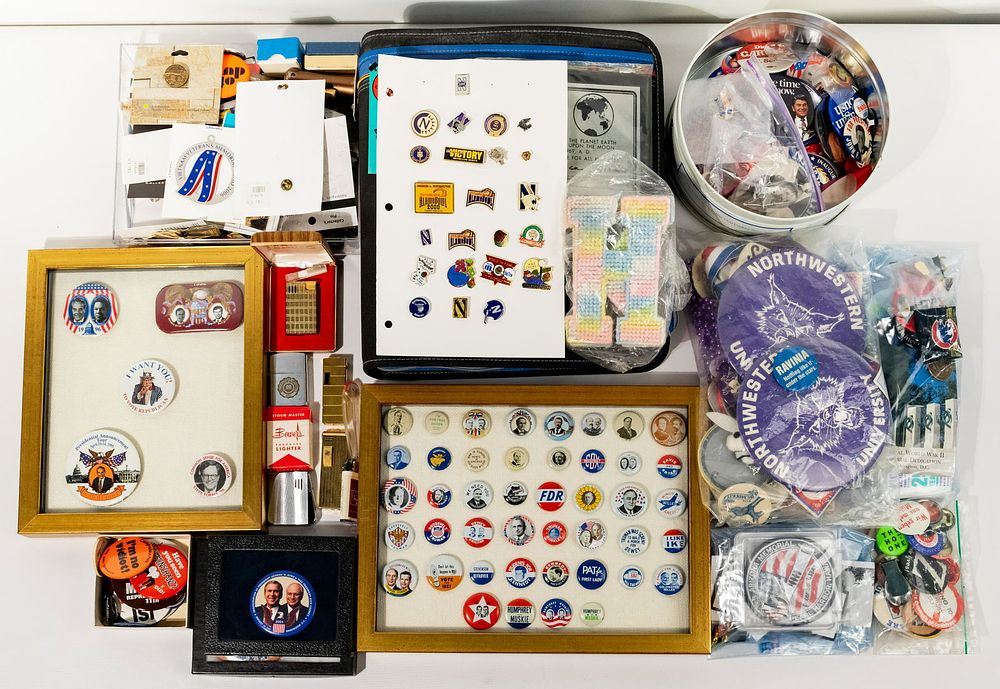 Lot 307: Lighter and Pin Back Assortment