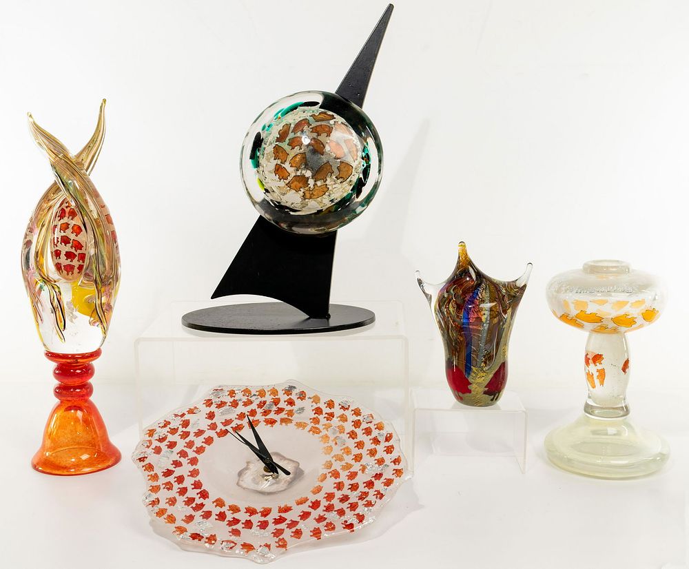 Lot 340: Carol Ott (American, 20th Century) Art Glass
