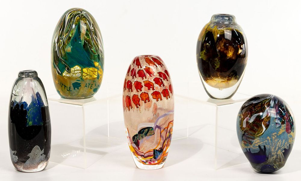 Lot 343: Colleen Ott (American, 20th Century) Art Glass