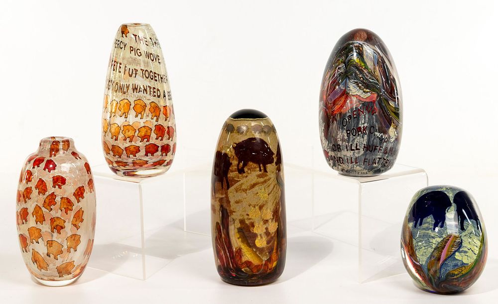 Lot 344: Colleen Ott (American, 20th Century) Art Glass