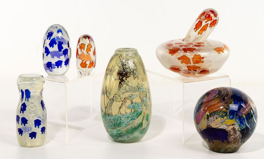 Lot 345: Colleen Ott (American, 20th Century) Art Glass