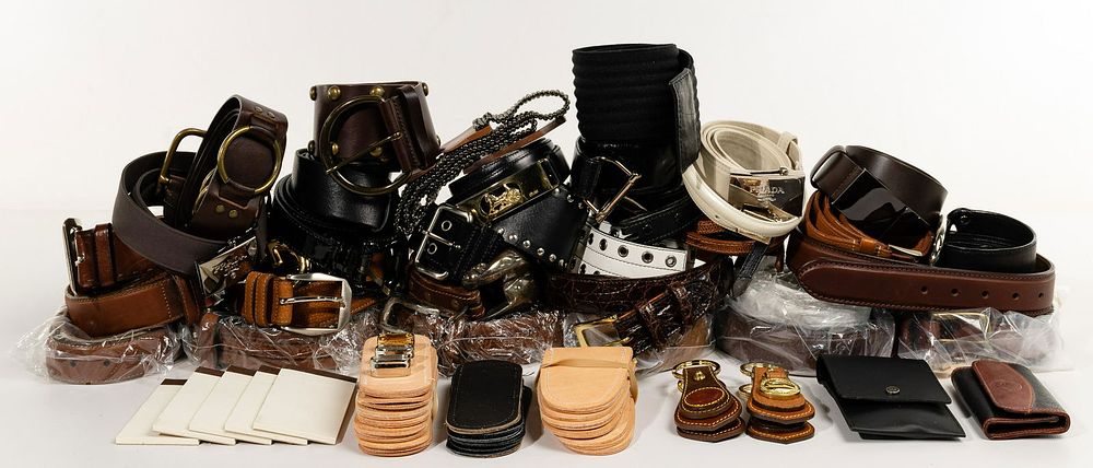 Lot 399: Leather Belt Assortment