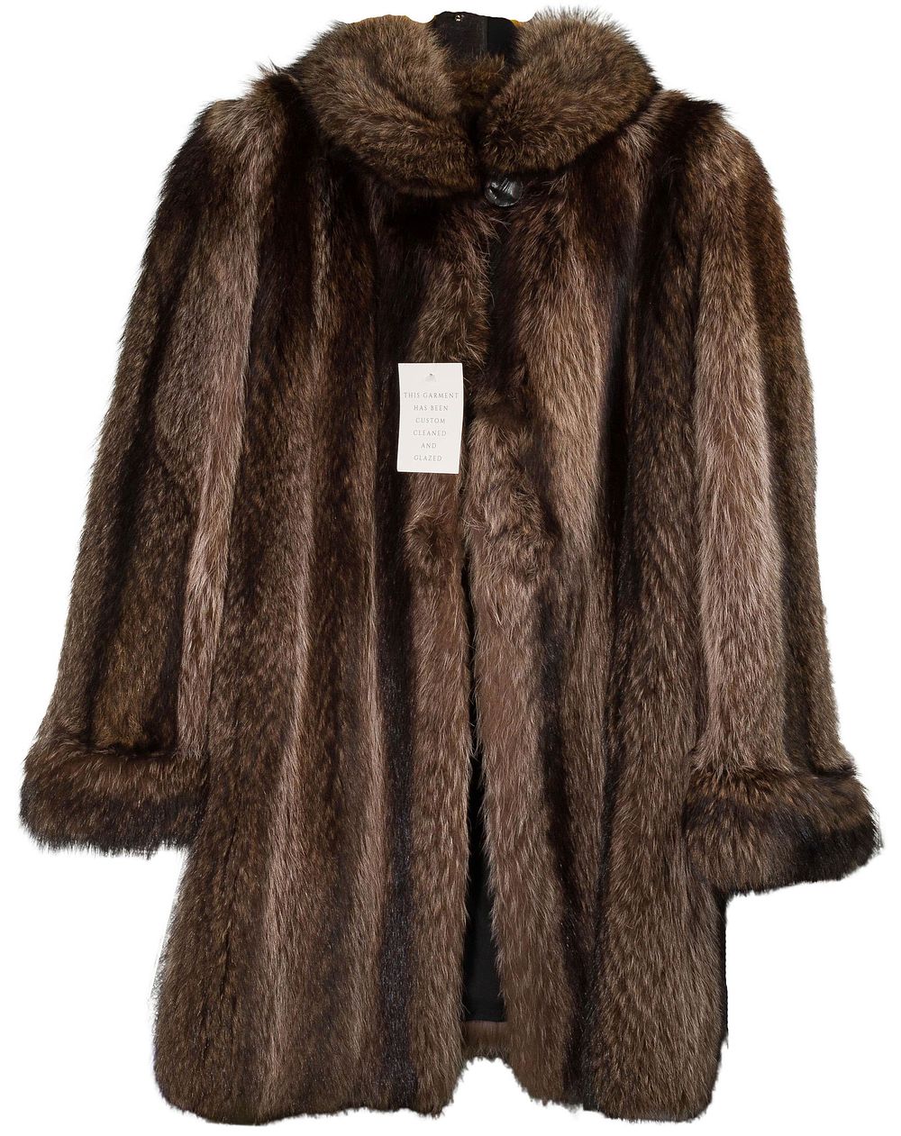 Lot 405: Raccoon Swing Coat and Headband