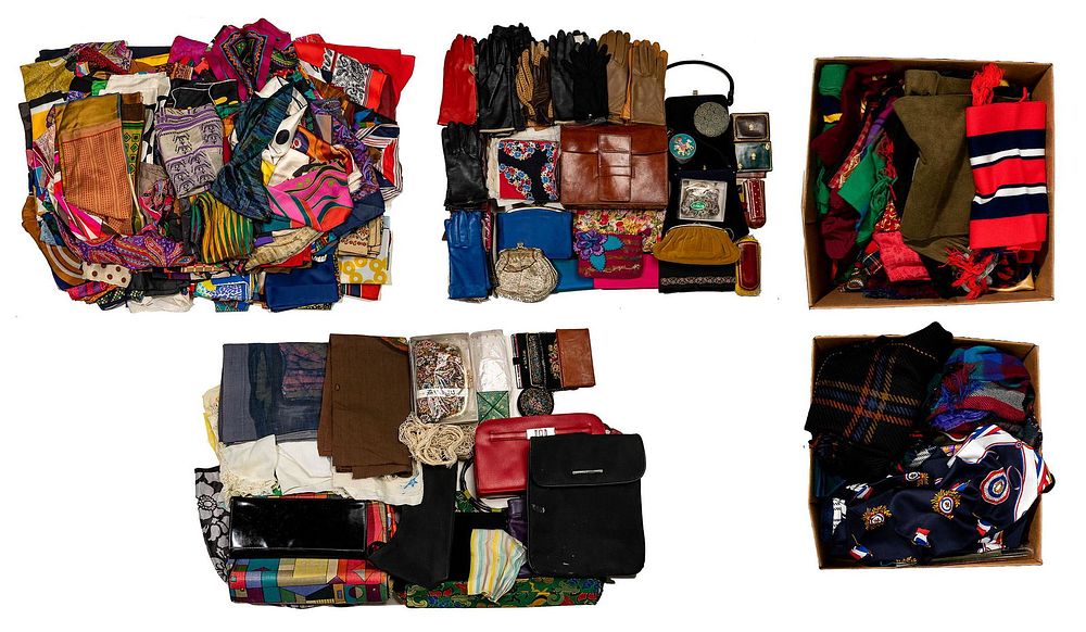 Lot 406: Scarf, Purse and Glove Assortment
